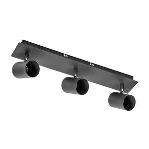 GTV ceiling lamp VENETO 3xGU10 230V IP20, black