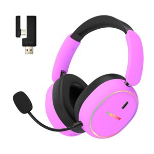 HATOR Phoenix 2 Wireless Headset Wired & Wireless Head-band Gaming USB Type-C /USB Type-A Bluetooth Violet