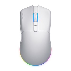 HATOR Pulsar 3 Wireless, white - Optical Yellow 100M Switches PixArt PMW 3311 (HTM631)