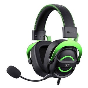 Havit H2002E - gaming headphones, black and green