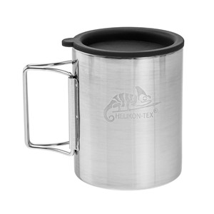 Helikon Thermal mug with lid 250 ml Silver, Black