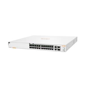 Hewlett Packard Enterprise Aruba Instant On 1960 24G 20p Class4 4p Class6 PoE 2XGT 2SFP+ 370W Managed L2+ Gigabit Ethernet (10/100/1000) Power over Ethernet (PoE) 1U White 3