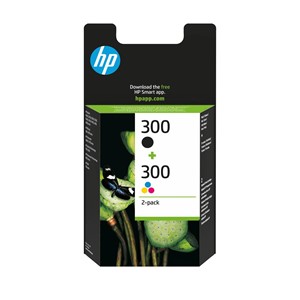 HP 300 2-pack Black /Tri-color Original Ink Cartridges