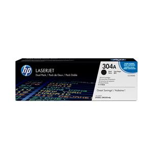 HP 304A 2-pack Black Original LaserJet Toner Cartridges