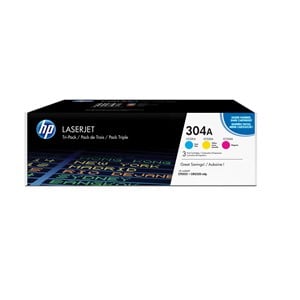 HP 304A 3-pack Cyan /Magenta /Yellow Original LaserJet Toner Cartridges