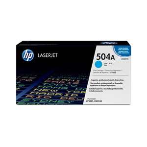 HP 504A Cyan Original LaserJet Toner Cartridge