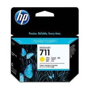 HP 711 3-pack 29-ml Yellow DesignJet Ink Cartridges