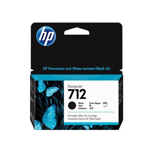 HP 712 38-ml Black DesignJet Ink Cartridge