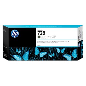 HP 728 300-ml Matte Black DesignJet Ink Cartridge
