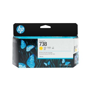 HP 738 130-ml Yellow DesignJet Ink Cartridge