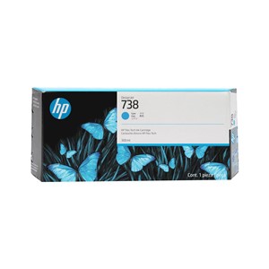 HP 738 300-ml Cyan DesignJet Ink Cartridge