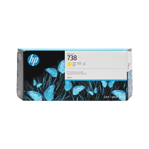HP 738 300-ml Yellow DesignJet Ink Cartridge