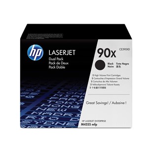 HP 90X 2-pack High Yield Black Original LaserJet Toner Cartridges