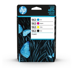 HP 963 4-pack Black /Cyan /Magenta /Yellow Original Ink Cartridges
