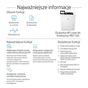 HP LaserJet Enterprise M611dn - printe 6