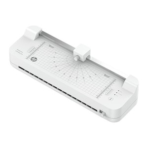 HP ONELAM COMBO A3 laminator, Warm, integrated trimmer, corner rounder, 40 cm /min speed + 15 pouches: 3xA4, 4xA5, 4xA6, 4xB-CARD, White