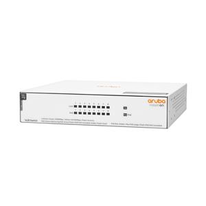 HPE Aruba Networking Aruba Instant On 1430 8G Class4 PoE 64W Unmanaged L2 Gigabit Ethernet (10/100/1000) Power over Ethernet (PoE) White 3