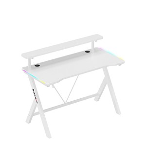 Huzaro Hero 1.9 RGB White Gaming Desk