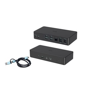 i-tec USB 3.0 /USB-C /Thunderbolt 3 Professional Dual 4K Display Docking Station Generation 2 + Power Delivery 100W