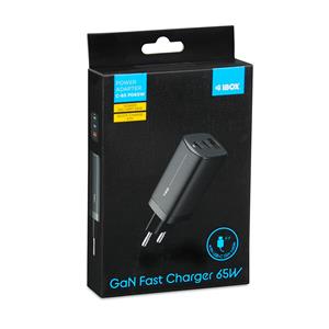 iBOX C-65 Black, GaN 65W universal charger 4