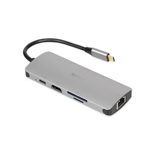 iBox IUH3RJ4K interface hub USB Type-C 5000 Mbit /s Silver