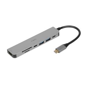 iBox IUH3SL4K notebook dock/port replicator USB 3.2 Gen 1 (3.1 Gen 1) Type-C Power Delivery 100W Silver