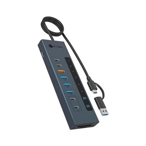ICY BOX 11-in-1 USB Type-C hub with card reader and PD