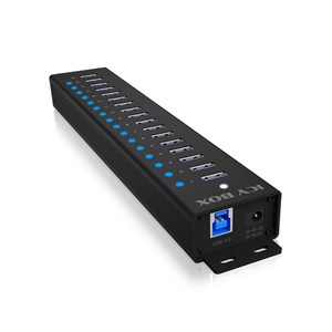 ICY BOX 17-Port Hub with USB 3.2 Gen 1 Type-A interface