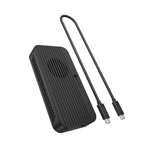 ICY BOX Diamond Case 1980 M.2 NVMe SSD enclosure with Thunderbolt 5 technology and a transfer speed of up to 80 Gbps