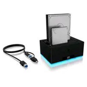 ICY BOX IB-127CL-U3 USB 3.2 Gen 1 (3.1 Gen 1) Type-B Black