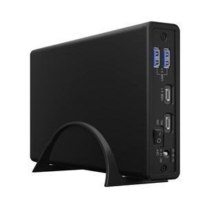 ICY BOX IB-382H-C31 HDD /SSD enclosure Black 2.5 /3.5