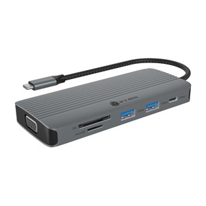 ICY BOX IB-DK4040a-CPD Wired USB 3.2 Gen 1 (3.1 Gen 1) Type-C Aluminium, Silver