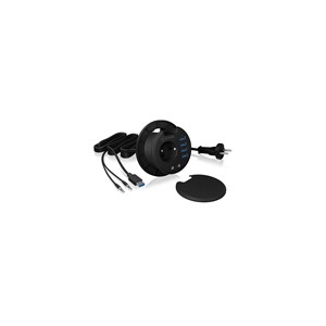 ICY BOX IB-HUB1430 socket-outlet Black
