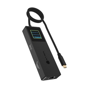 ICY BOX Spade Dock 4038, 7-in-1 DockingStation with LCD-Display and PD 100 W