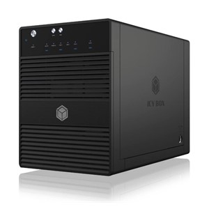 IcyBox IB-3740-C31 USB-C 3.1 zunanje ohišje za 4 3,5 in 2,5 HDD ali SSD diske