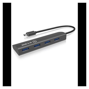IcyBox IB-AC-6405C USB-C hub with 4x USB-A ports