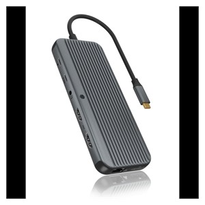 IcyBox IB-DK4060-CPD docking station with triple video output