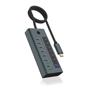 IcyBox IB-HUB1457-C31 7-port USB-C 3.2 hub interface