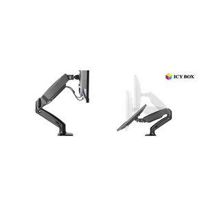 IcyBox IB-MS303-T single desktop mount for monitors up to 27
