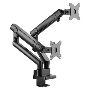 IcyBox IB-MS314-T dual monitor mount for monitors up to 32 with edge-of-desk mounting