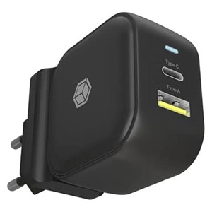 IcyBox IB-PS106-PD 38W Dual QC 3.0 USB Charger with PowerDelivery