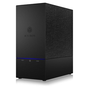 IcyBox IB-RD3621-C31 external RAID enclosure for 2 3.5 or 2.5 HDD and SSD drives