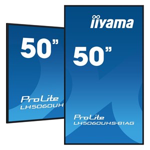 iiyama LH5060UHS-B1AG Signage Display Digital A-board 125.7 cm (49.5) LED Wi-Fi 500 cd /m² 4K Ultra HD Black Built-in processor Android 11 24 /7