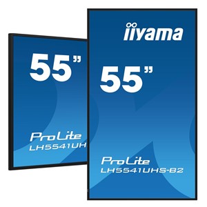 iiyama LH5541UHS-B2 Signage Display Kiosk design 138.7 cm (54.6) LCD 500 cd /m² 4K Ultra HD Black Built-in processor 24 /7