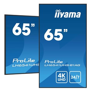 iiyama LH6541UHS-B1AG Signage Display 163.8 cm (64.5) LCD 500 cd /m² 4K Ultra HD Black 24 /7