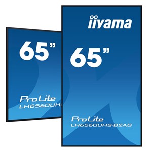 iiyama LH6560UHS-B2AG Signage Display Digital A-board 163.8 cm (64.5) LED Wi-Fi 500 cd /m² 4K Ultra HD Black Built-in processor Android 11 24 /7