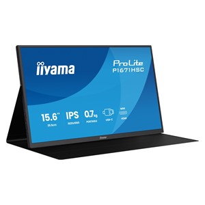 iiyama ProLite P1671HSC-B1 computer monitor 39.6 cm (15.6) 1920 x 1080 pixels Full HD LED Black