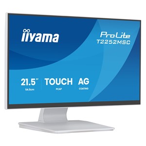 iiyama ProLite T2252MSC-W2AG computer monitor 54.5 cm (21.4) 1920 x 1080 pixels Full HD LCD Touchscreen White