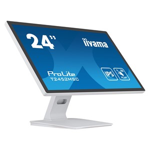 iiyama ProLite T2452MSC-W1 computer monitor 61 cm (24) 1920 x 1080 pixels Full HD LCD Touchscreen Multi-user White