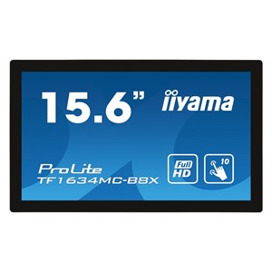 iiyama ProLite TF1634MC-B8X computer monitor 39.6 cm (15.6) 1920 x 1080 pixels Full HD LED Touchscreen Multi-user Black